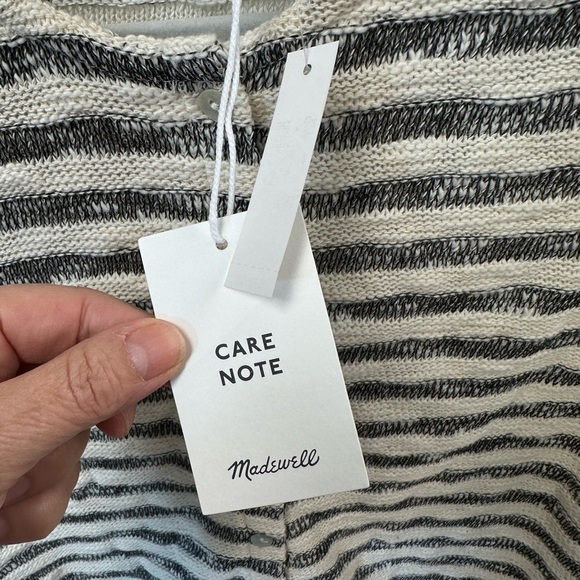 Madewell Striped Button-Front Knit Tank Top – Size M - Picture 5 of 6